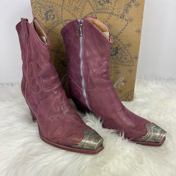 Free People Purple Boots - Picture 1 of 11